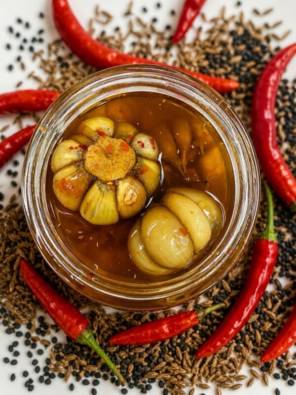 أچار ثوم عربي Garlic Achaar Arabic Style